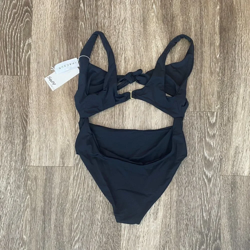 Womens NWT Swim by Lioness Pacsun Black One Piece Swimsuit - L - Picture 5 of 11